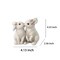 Easter-Decorations Kissing-Bunny-Decor Spring Figurines - Spring Decorations Kissing Rabbit Decor Resin Easter Gift Tabletop Ornament for Farmhouse or Basket Stuffer 4*2.5*3.5 inch Newman House Studio